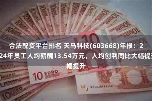 合法配资平台排名 天马科技(603668)年报：2024年员工人均薪酬13.54万元，人均创利同比大幅提升