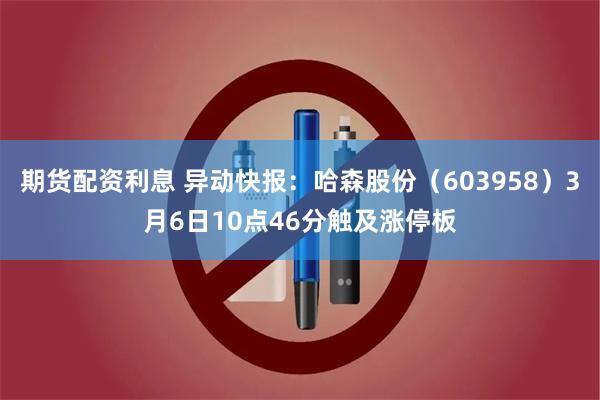 期货配资利息 异动快报：哈森股份（603958）3月6日10点46分触及涨停板