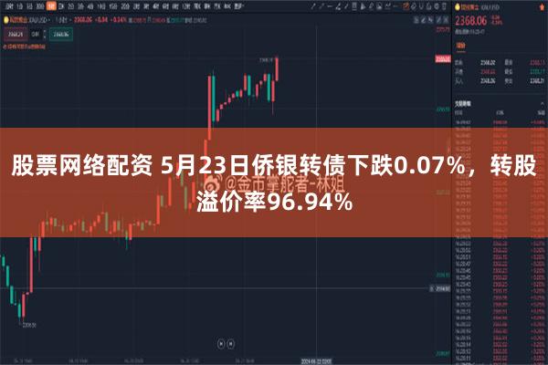 股票网络配资 5月23日侨银转债下跌0.07%，转股溢价率96.94%