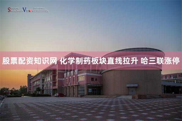 股票配资知识网 化学制药板块直线拉升 哈三联涨停