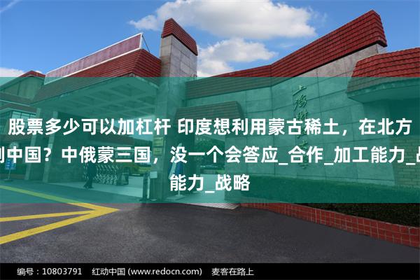 股票多少可以加杠杆 印度想利用蒙古稀土，在北方牵制中国？中俄蒙三国，没一个会答应_合作_加工能力_战略