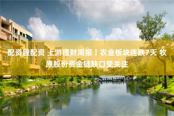 配资股配资 上游理财周报丨农业板块连跌7天 牧原股份资金链缺口受关注