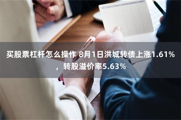 买股票杠杆怎么操作 8月1日洪城转债上涨1.61%，转股溢价率5.63%
